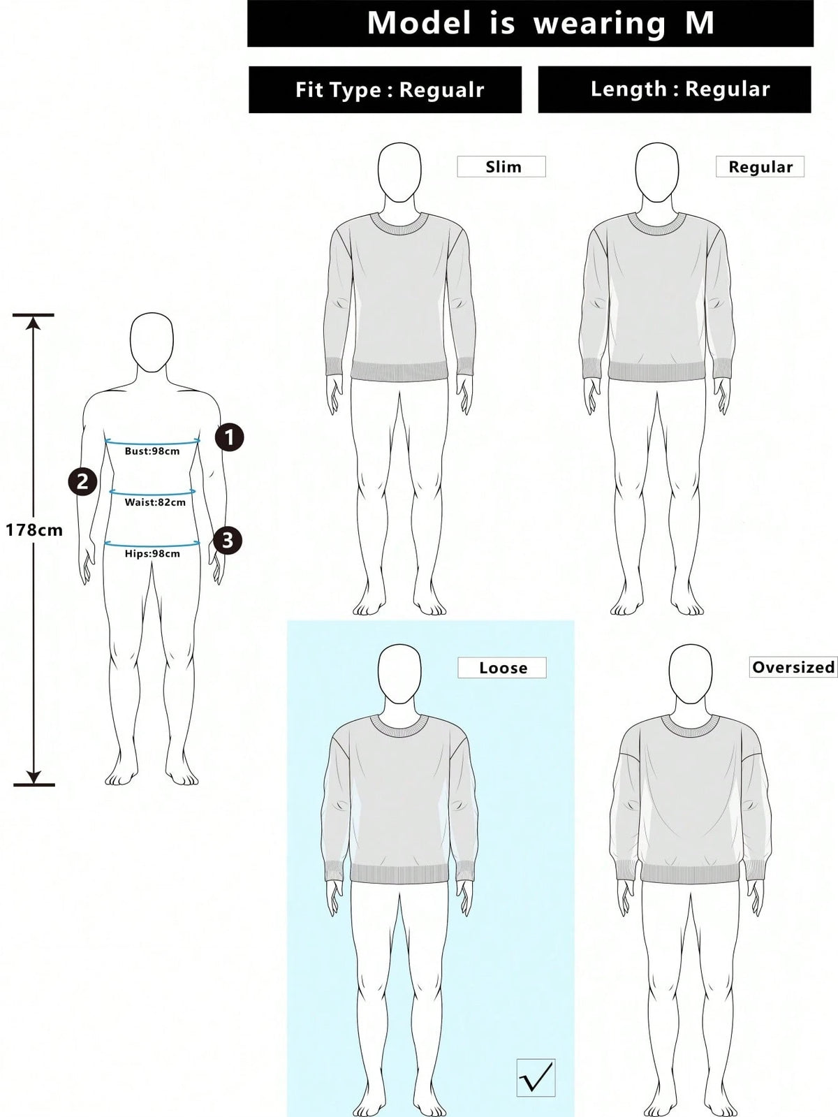 Manfinity Hypemode Men Graphic Pattern Sweater , Fall Winter, Long Sleeve Top
