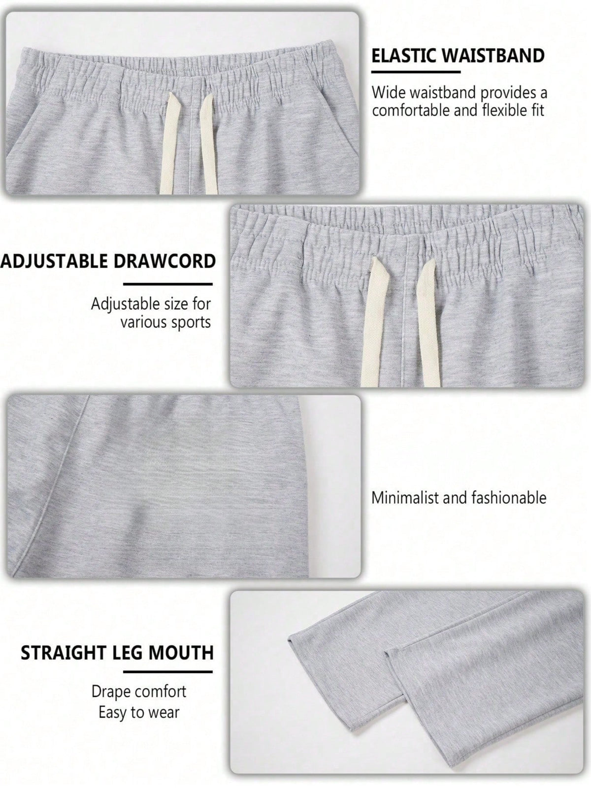 Father'S Day Gift Men'S Solid Color Minimalist Versatile Knit Pants, Suitable for Sports and Casual Wear, Fashionable and Versatile Fall