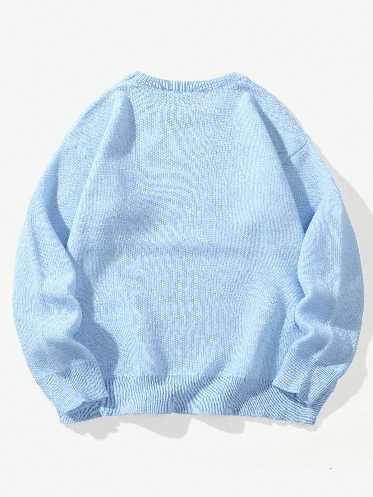 Manfinity Hypemode Men'S Casual College Style Crew Neck Long Sleeve Sweater, Fall/Winter