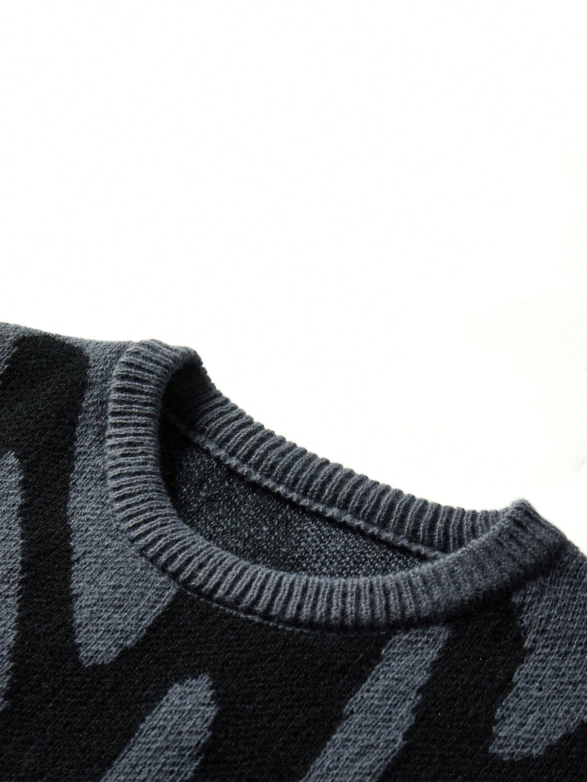 Manfinity Hypemode Men Graphic Pattern Sweater , Fall Winter, Long Sleeve Top