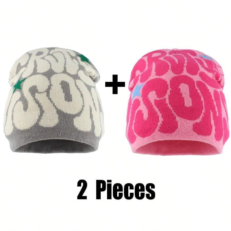 Outdoor Casual Sport Cap for Running Riding Hiking Women Harajuku Punk Cool Hat Soft Warm Fashion Skullies Beanies