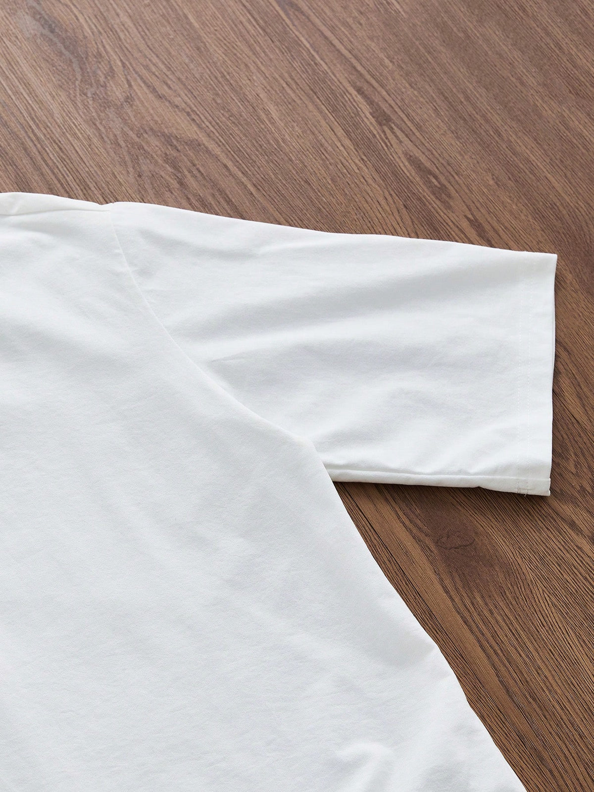 SWAVVY Men'S White Boxy Cropped T-Shirt, Summer, Couple Things