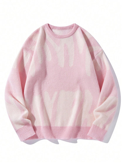 Manfinity Hypemode Men'S round Neck Long Sleeve Sweater, Fall/Winter