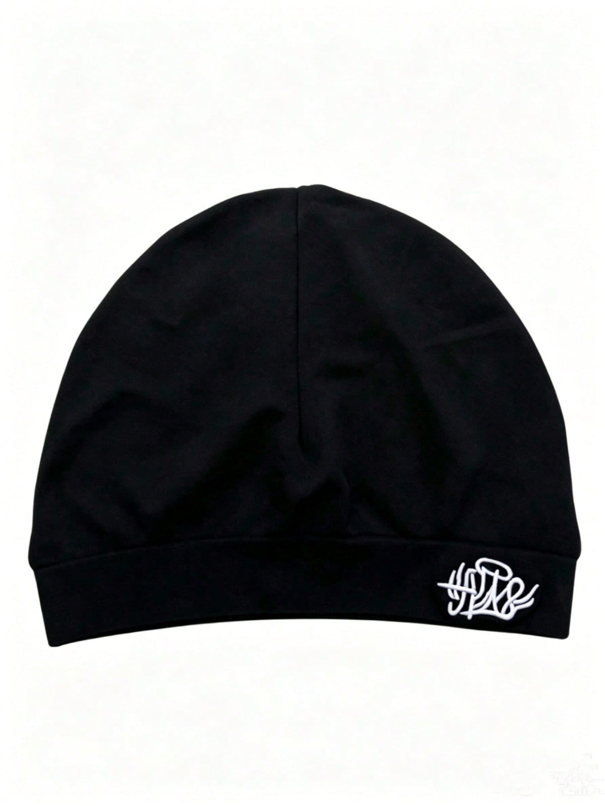 Solid Color Letter Street Style Nylon Embroidered Skull Beanie, All Season Spring Autumn Knit Hat, Outdoor Running Soft High Elastic Knit Hat