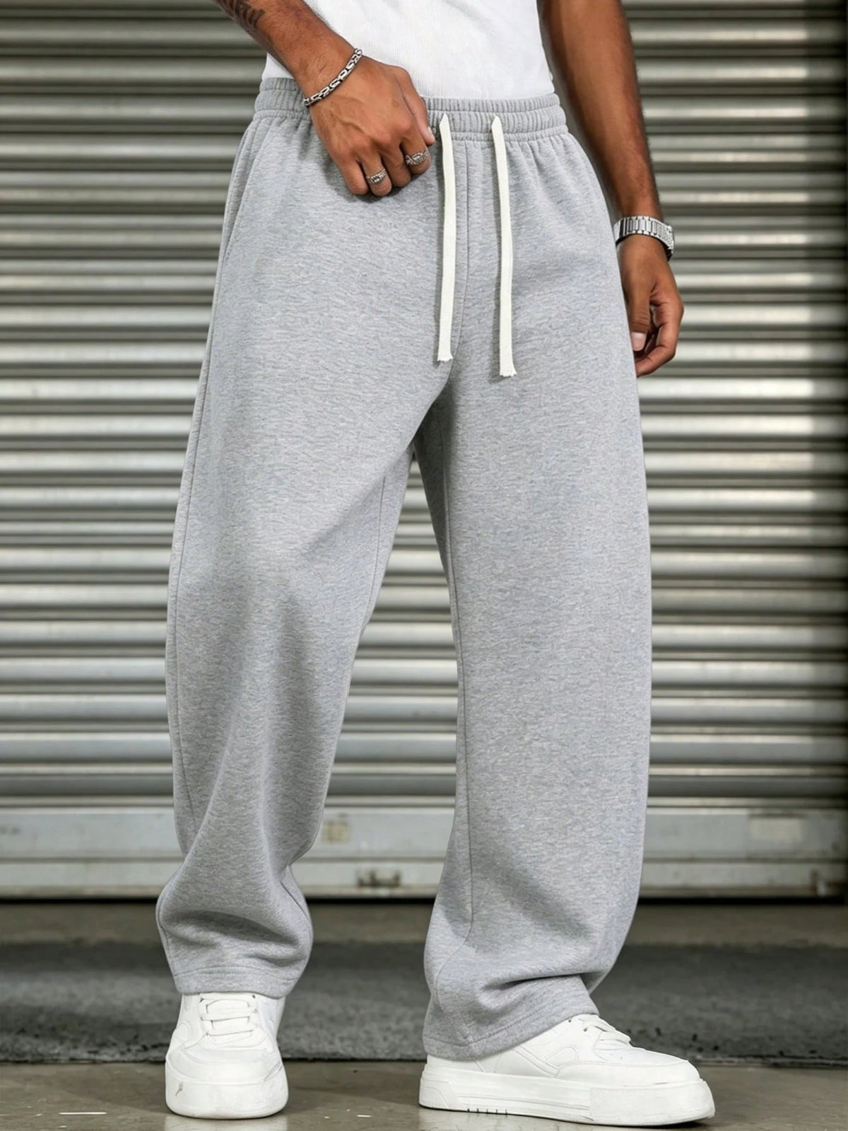 Father'S Day Gift Men'S Solid Color Minimalist Versatile Knit Pants, Suitable for Sports and Casual Wear, Fashionable and Versatile Fall