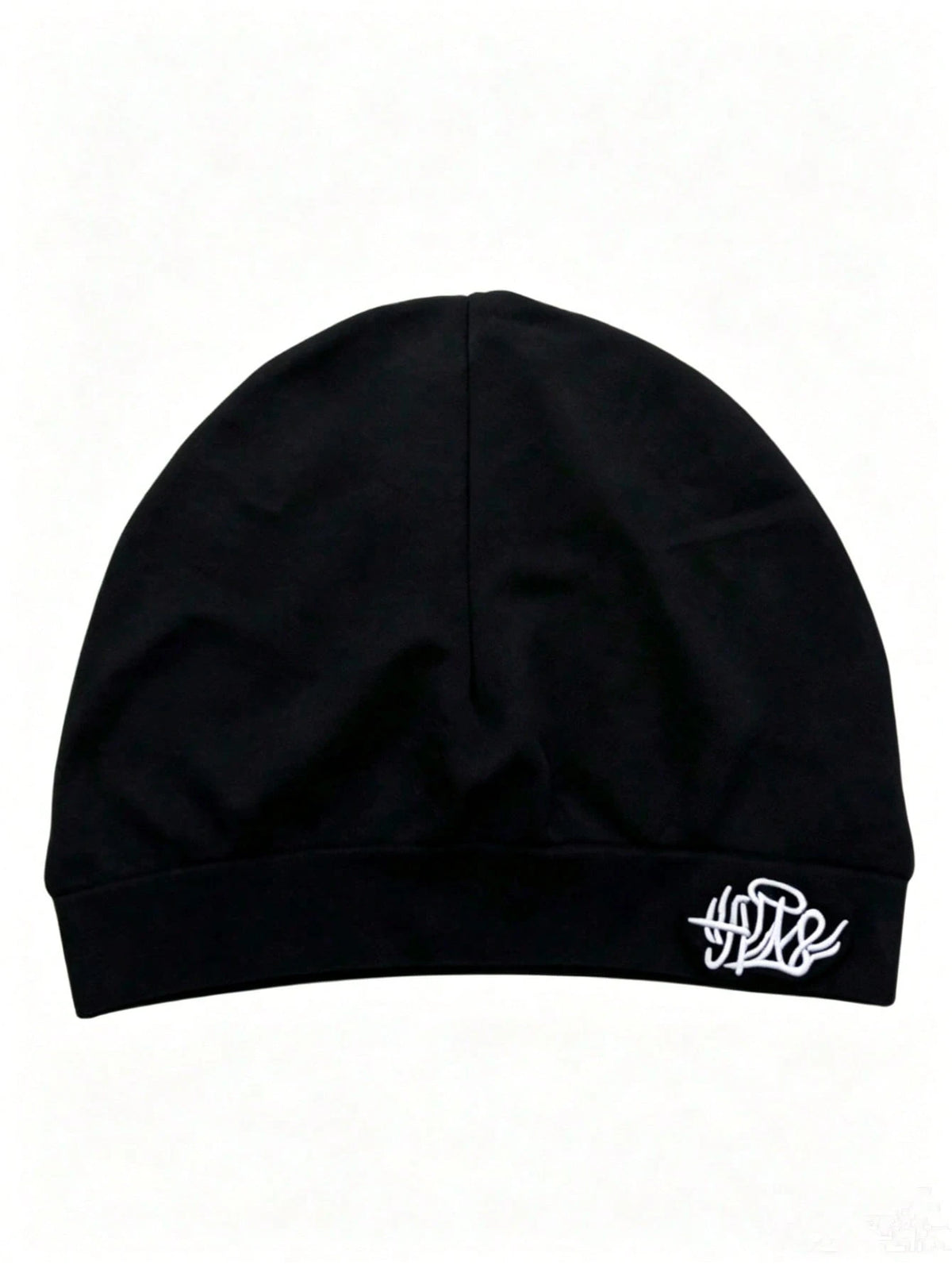 Solid Color Letter Street Style Nylon Embroidered Skull Beanie, All Season Spring Autumn Knit Hat, Outdoor Running Soft High Elastic Knit Hat