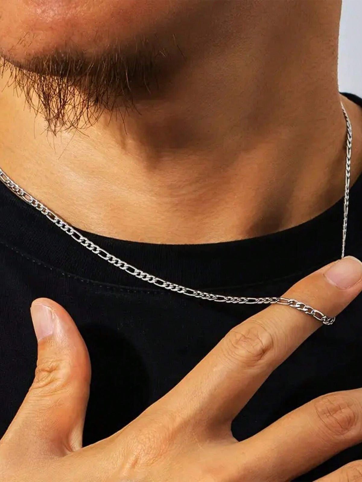 Stainless Steel NK Chain Men'S Necklace Women'S Hiphop European and American Style Necklace